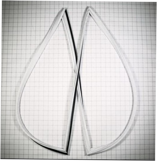 Whirlpool Refrigerator Door Gasket (White) - W10860480, Replaces: W10692652