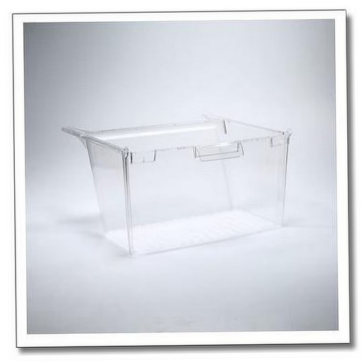 GE Refrigerator Meat Pan (Clear) - WR32X10835, Replaces: WR01X11009