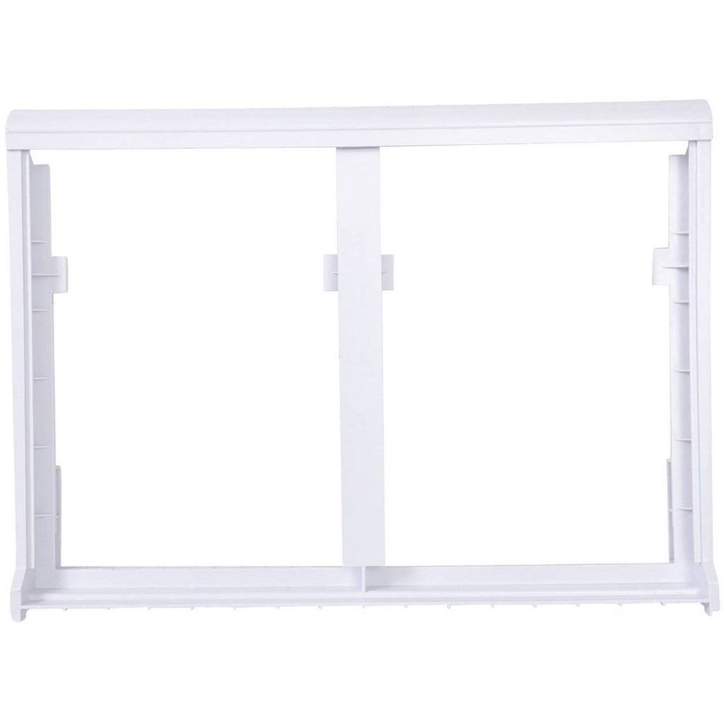 GE Refrigerator Shelf Frame without Glass - WR32X10537, Replaces: WR32X10539