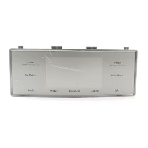GE Refrigerator Touchpad (Stainless) - WR17X26326, Replaces: WR17X23734