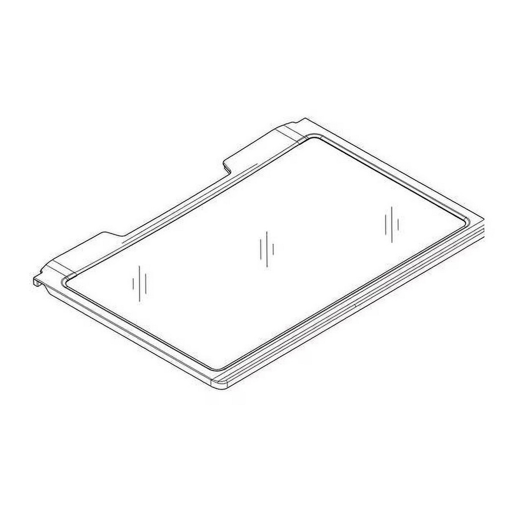 Whirlpool Refrigerator Glass Shelf - W11089490, Replaces: W10884197
