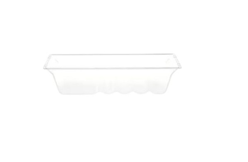GE Refrigerator Clear Convertible Drawer Bin - WR71X43865, Replaces: WR71X31821
