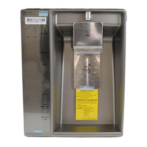 LG Refrigerator Dispenser Front Panel - ACQ85430286, Replaces: ACQ85430254