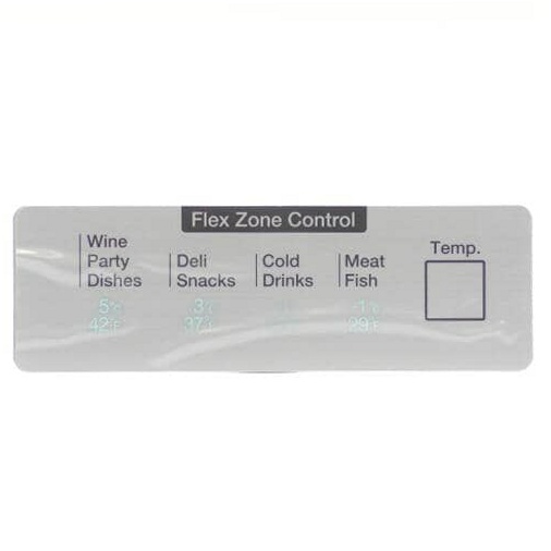 Samsung Refrigerator Printed Inlay - DA64-04526A