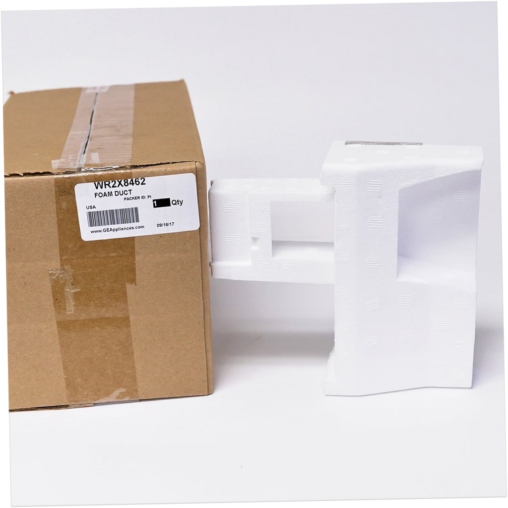 GE Refrigerator Foam Duct Insert - WR2X8462, Replaces: WR02X8227