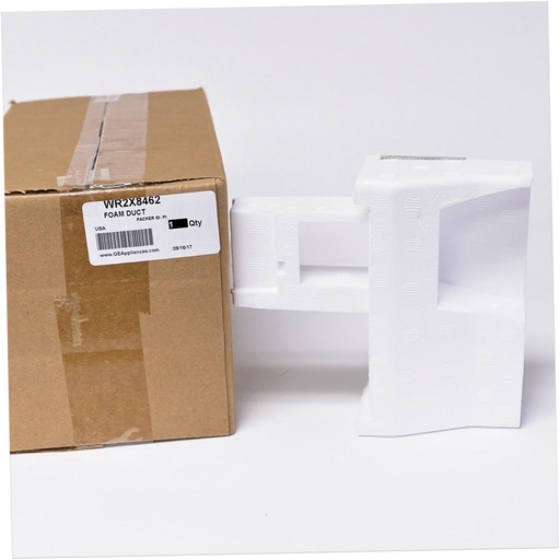 GE Refrigerator Foam Duct Insert - WR2X8462, Replaces: WR02X8227