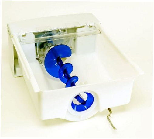 GE Refrigerator Ice Bucket and Auger Assembly - WR29X42449, Replaces: WR17X10834