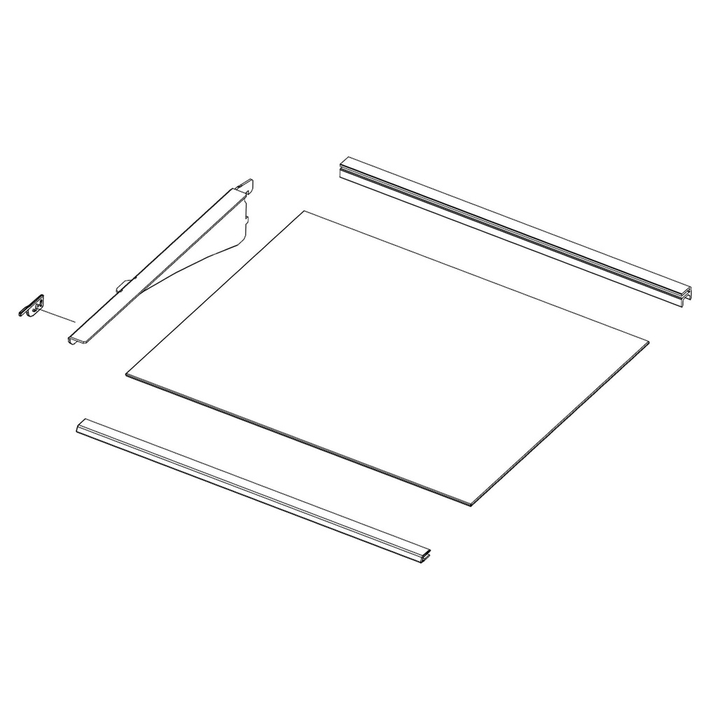 Samsung Refrigerator Shelf Assembly - DA97-20043A
