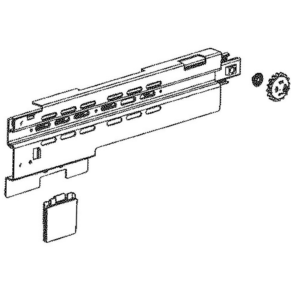 GE Refrigerator Slide Rail Assembly (Lower Left) - WR72X10385
