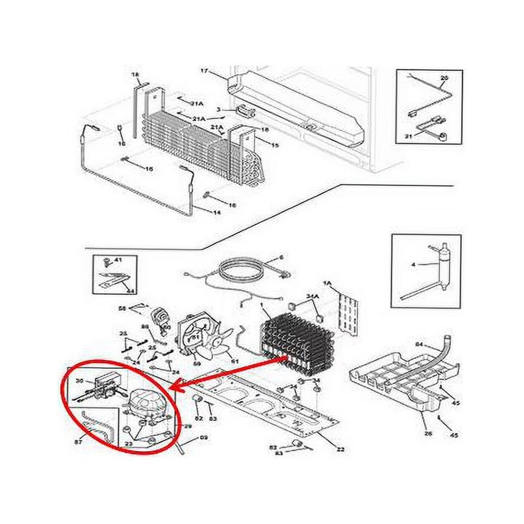 Frigidaire Refrigerator Compressor - 5304512654