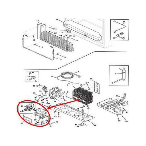 Frigidaire Refrigerator Compressor - 5304512654