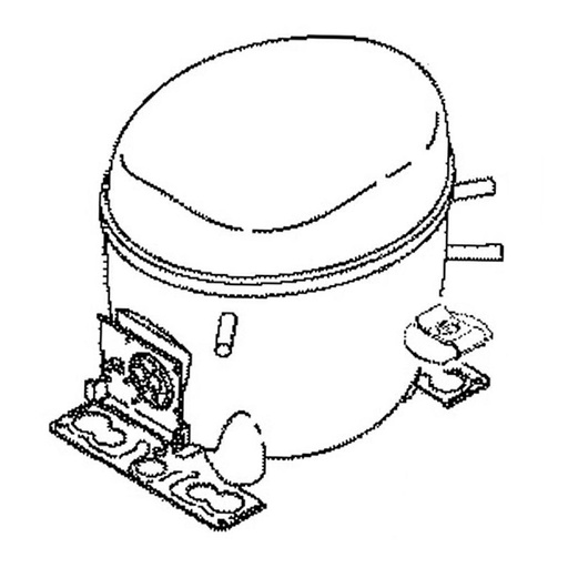 GE Freezer Compressor Kit - WR87X24135, Replaces: WR87X24183
