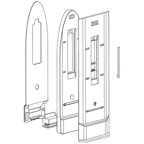 LG Refrigerator Air Duct & Cover Assembly - ABQ74149301, Replaces: MBN63031802