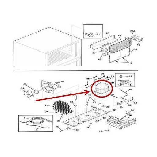 Frigidaire Refrigerator Compressor - 5304518793