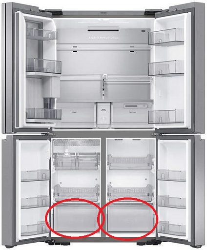 Samsung Refrigerator Lower Drawer Assembly - DA97-21875A