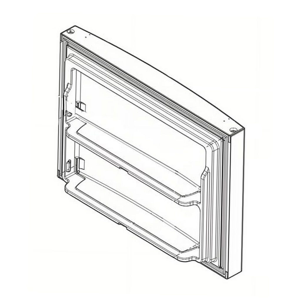 Frigidaire Refrigerator Freezer Door (Black) - 5304532785, Replaces: 5303918870