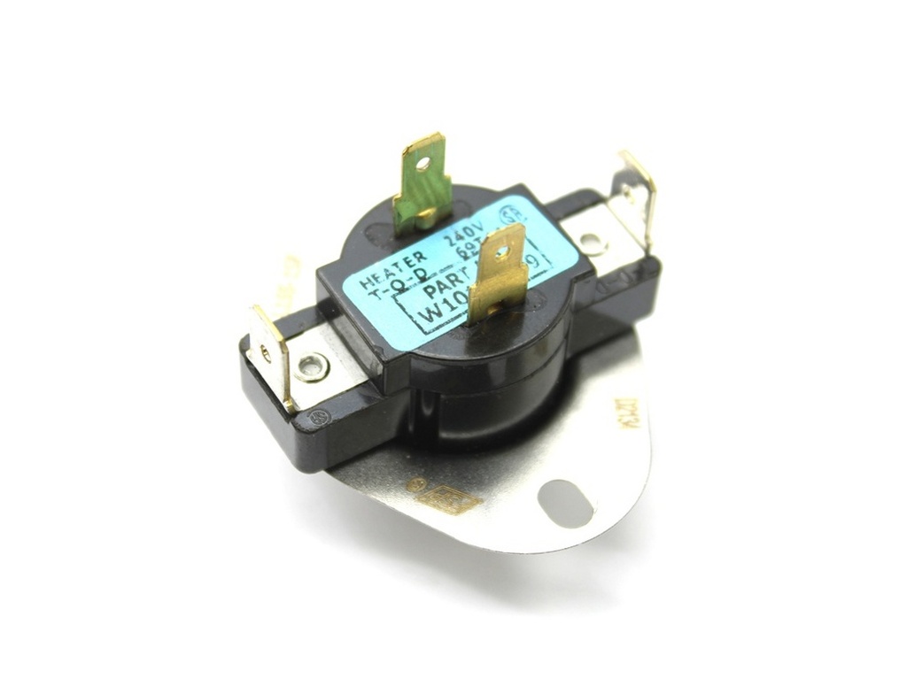 Whirlpool Dryer High Limit Thermostat - WPW10178809, Replaces: W10178809