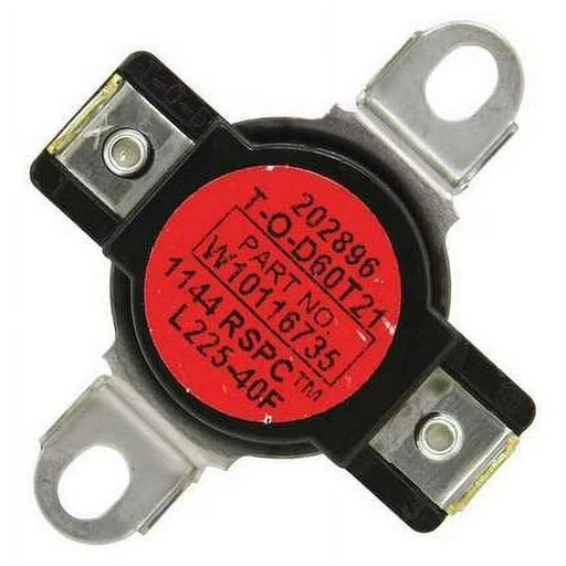 Whirlpool Dryer High Limit Thermostat - WPW10116735, Replaces: 61210