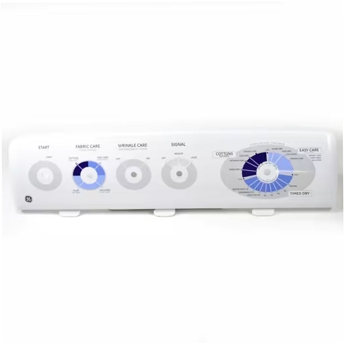 GE Dryer Backsplash/Control Panel (White) - WE19M1486