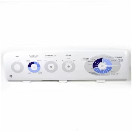 GE Dryer Backsplash/Control Panel (White) - WE19M1486