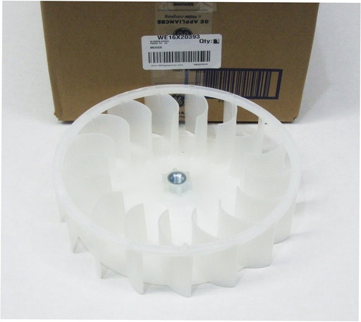 GE Dryer Blower Wheel - WE16X20393, Replaces: WW02A00011