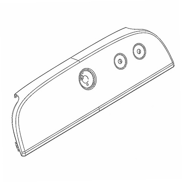 Whirlpool Dryer Control Panel - W10860906, Replaces: W10692607