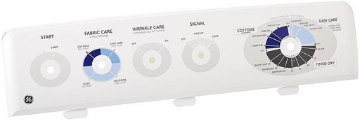 GE Dryer Control Panel/Backsplash - WE19M1485