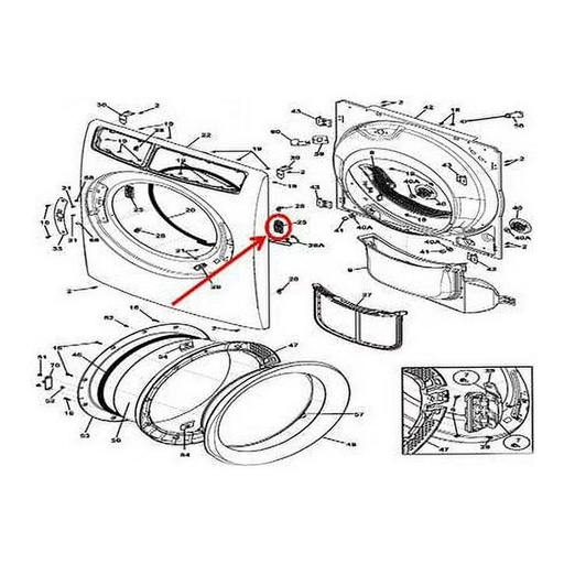 Frigidaire Dryer Door Latch - 5304505317