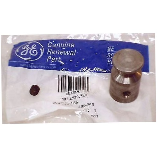 GE Dryer Motor Pulley with Screw - WE12X41, Replaces: WE12X0041