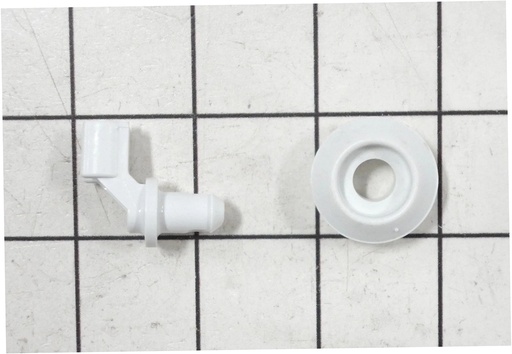 Frigidaire Dishwasher Upper Dishrack Wheel & Axle - 5304535381, Replaces: 154494502