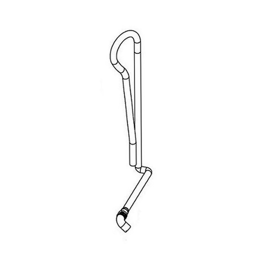 GE Dishwasher High Loop Drain Hose - WD24X29378, Replaces: WD24X10067