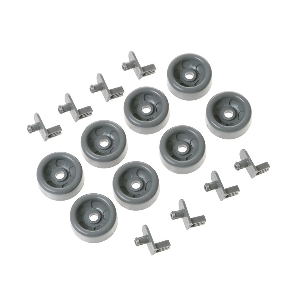 GE Dishwasher Lower Dishrack Roller Kit - WD35X21041, Replaces: WD12X10107