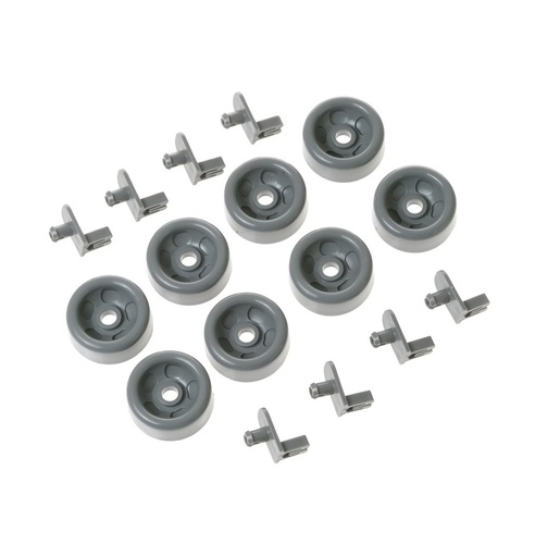 GE Dishwasher Lower Dishrack Roller Kit - WD35X21041, Replaces: WD12X10107