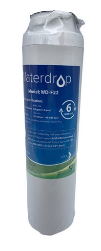 GE Refrigerator Water Filter - WG03F00676, Replaces: WR02X12345