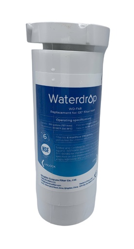 GE Refrigerator XWFE Water Filter - WR01F04788, Replaces: WG03F08165