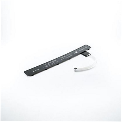 Whirlpool Dishwasher Touchpad Overlay (Black) - WP8572205, Replaces: 8572205