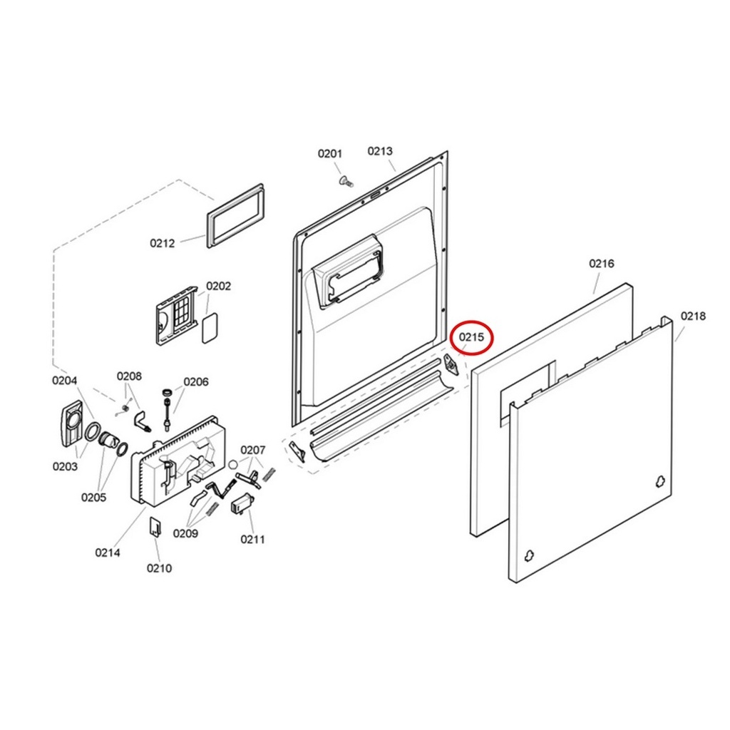Bosch Dishwasher Lower Door Seal - 00298534, Replaces: 298534