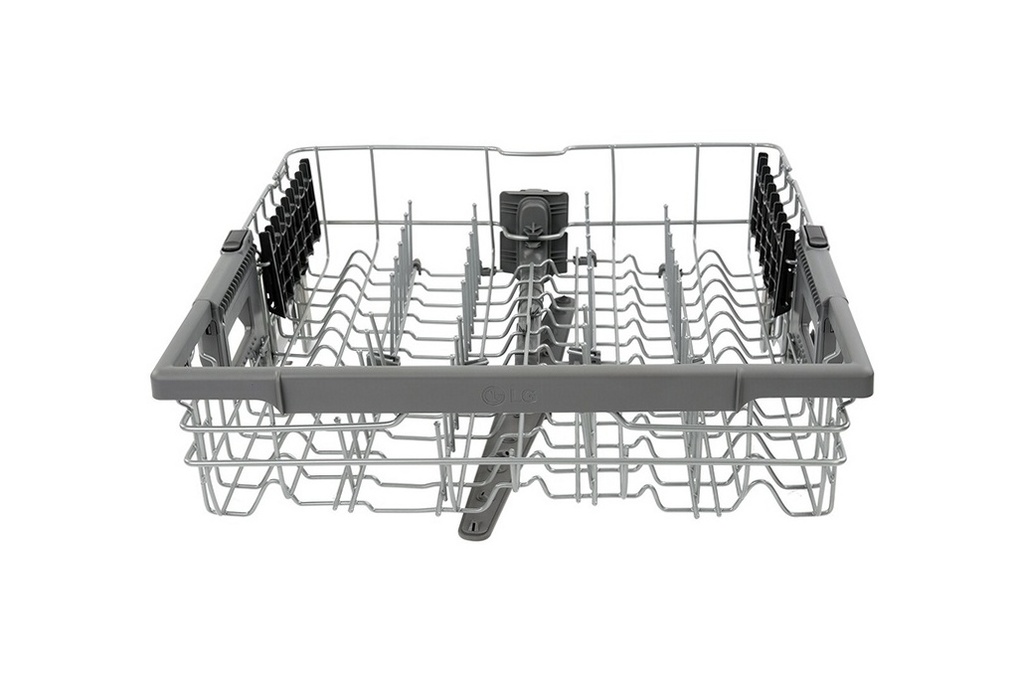 LG Dishwasher Upper Dishrack Assembly (Gray) - AHB73249230, Replaces: AHB73129208