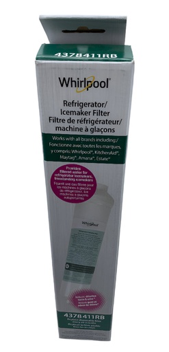 Whirlpool Refrigerator Water Filter - 4378411RB, Replaces: 18001001A