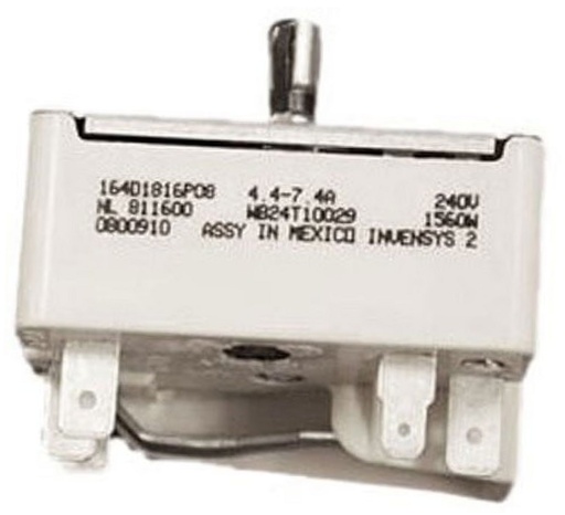GE Range /Oven Surface Burner Switch - WB24T10029, Replaces: WB24T10029-100PK