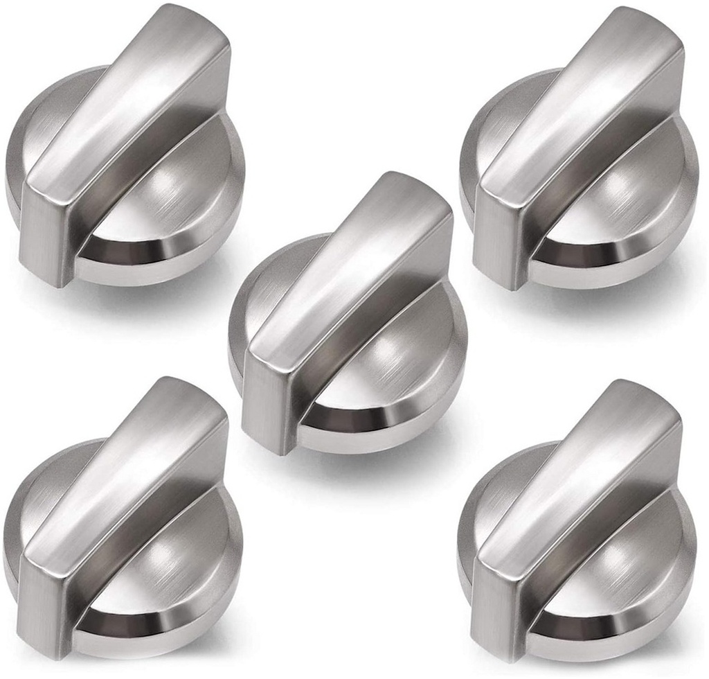 GE Range /Oven Knob Assembly (Stainless) - WB03X25796, Replaces: WB03T10326