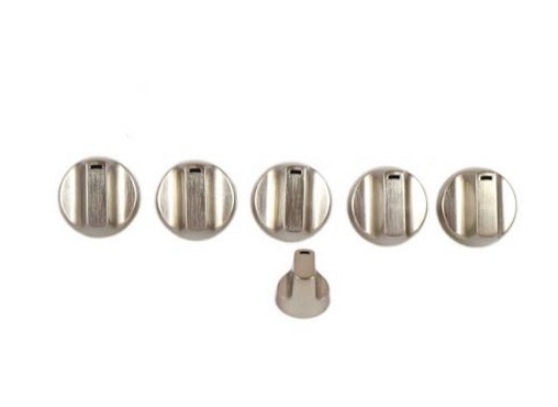 GE Range /Oven Knob Kit (Stainless) - WB03X32194, Replaces: WB03T10320