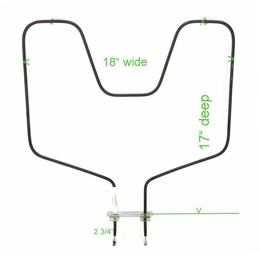 GE Range /Oven Bake Element - WB44T10010, Replaces: WB44T10010-9PK
