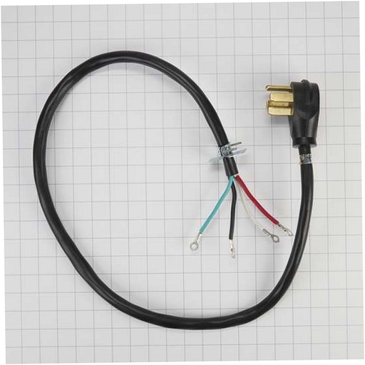 Whirlpool Range /Oven Power Cord (4 Prong 4 Foot) - PT400, Replaces: 4392902