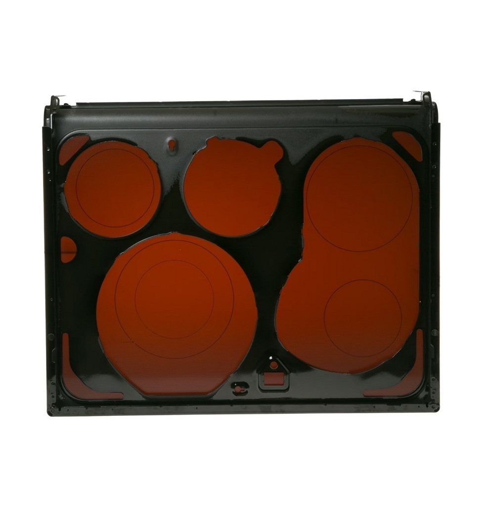 GE Range /Oven Glass Main Top (Black) - WB62X20903
