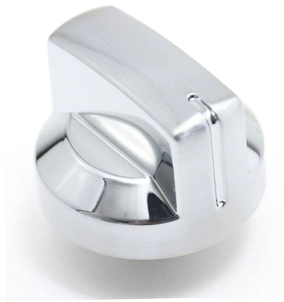 Whirlpool Range /Oven Fan Control Knob (Chrome) - WPW10303835, Replaces: W10303835