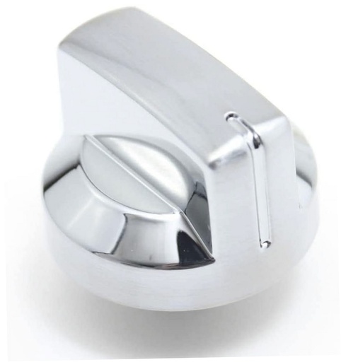 Whirlpool Range /Oven Fan Control Knob (Chrome) - WPW10303835, Replaces: W10303835
