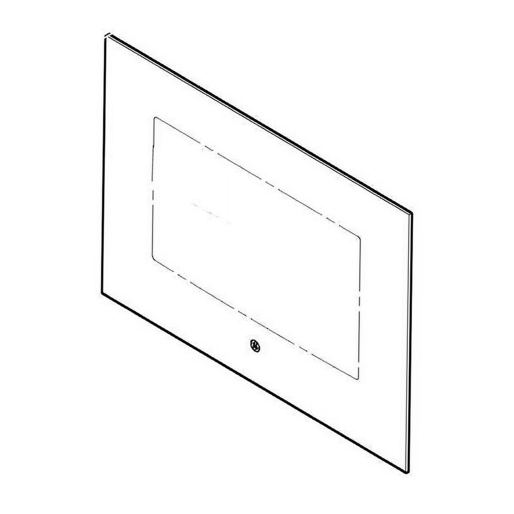 GE Range /Oven Oven Door Glass (Black) - WB56X26637