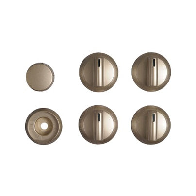 Bosch Range Knob Set (Stainless) - 00754387, Replaces: 00656871