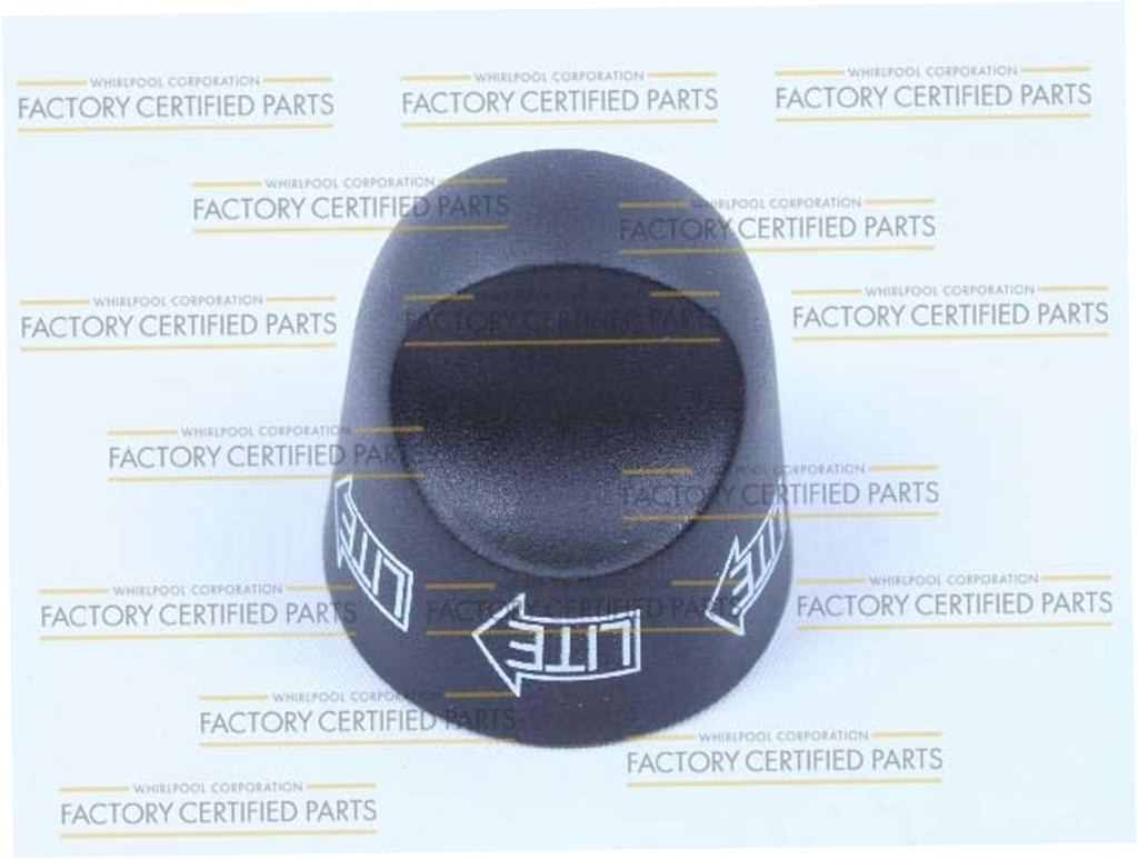 Whirlpool Range /Oven Igniter Knob (Black) - 74003944, Replaces: 7739P117-60